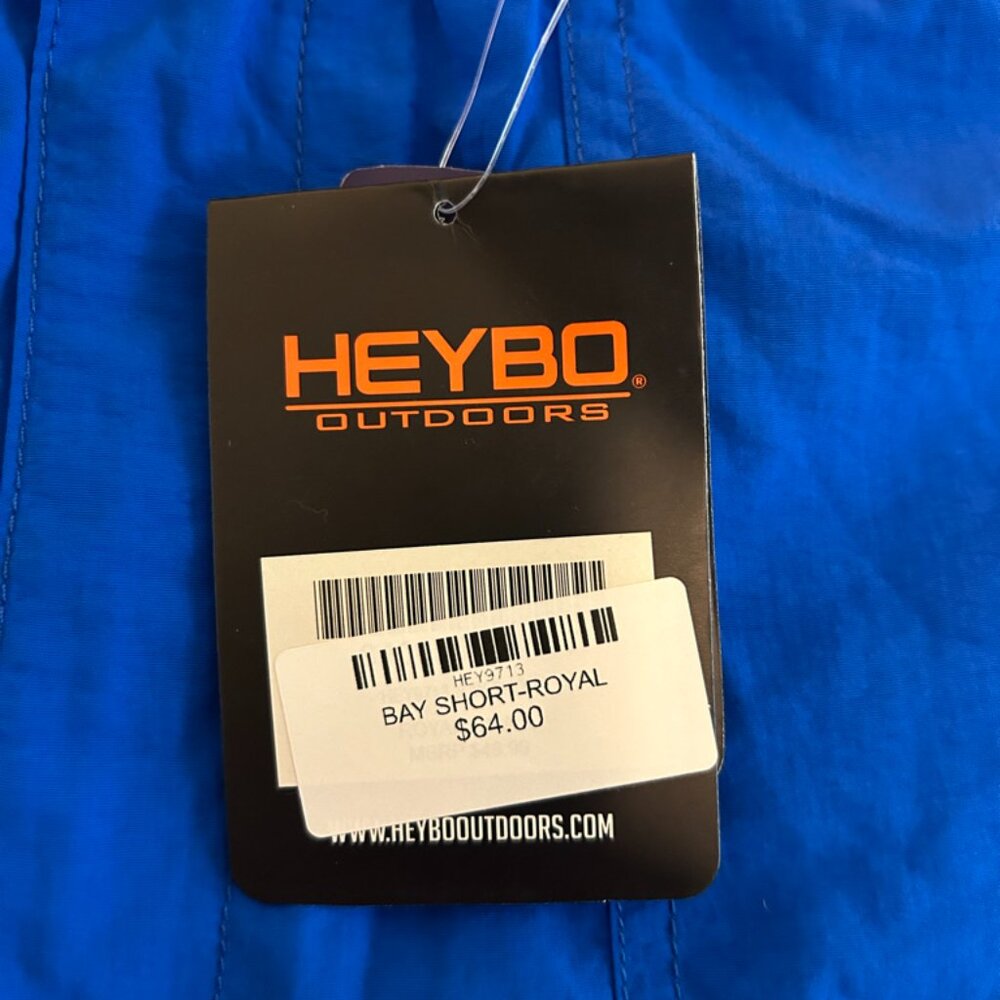 NEW HEYBO Men’s Bay Shorts, Royal, Size Small. 6 pockets. NWT! - Picture 4 of 13